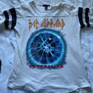 Def Leppard tour graphic ringer tshirt